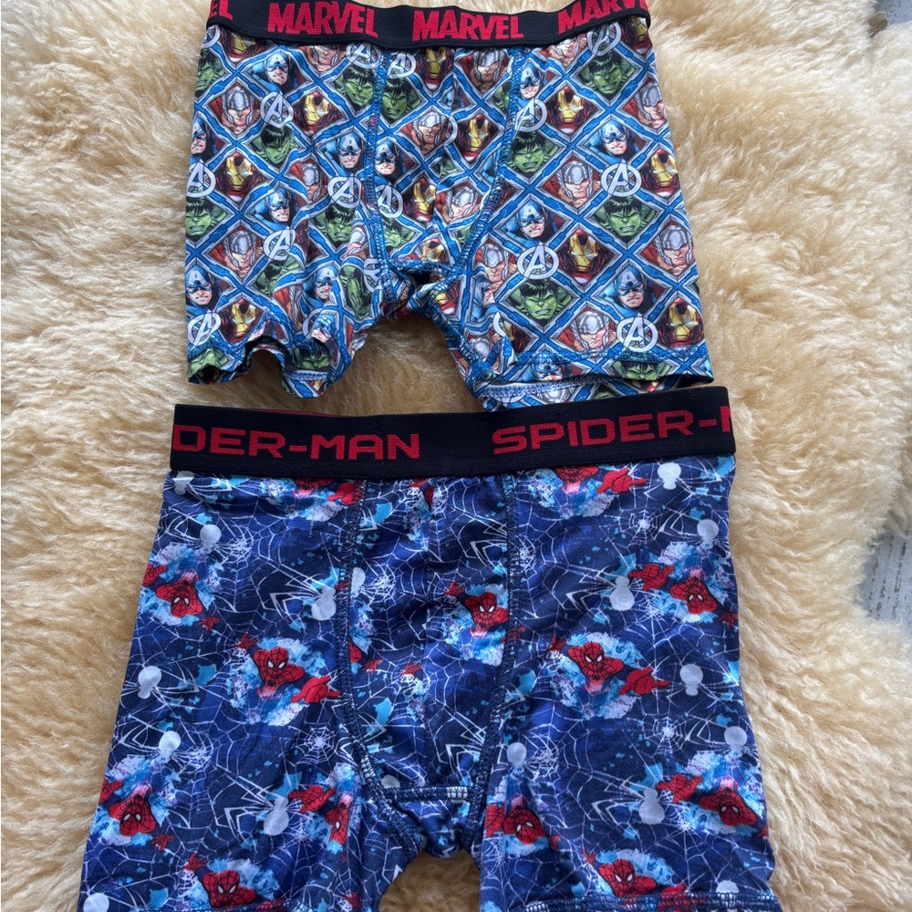 Marvel Blue Boxer Briefs with Playful Patterns