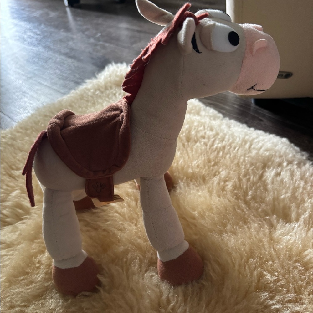 Disney Plush Horse Toy - Brown and Cream